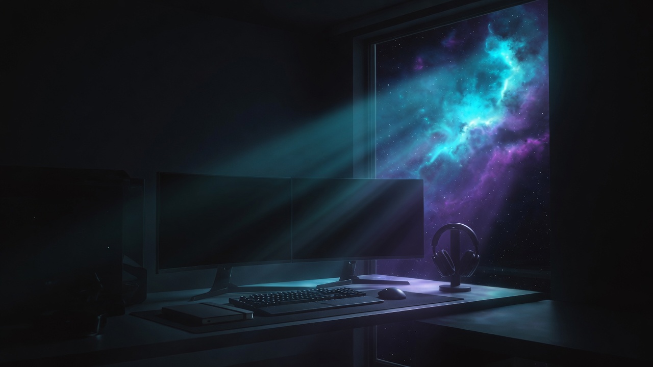 Editorial cosmic gaming atelier