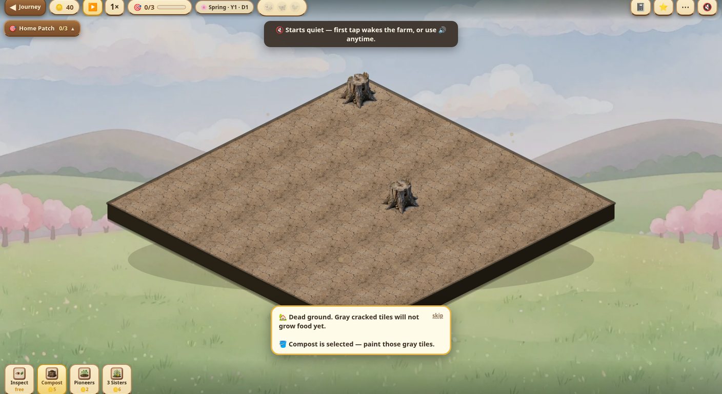 Rootweave Home Patch tutorial — dead ground and compost tool