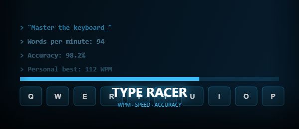 Type Racer — test your WPM