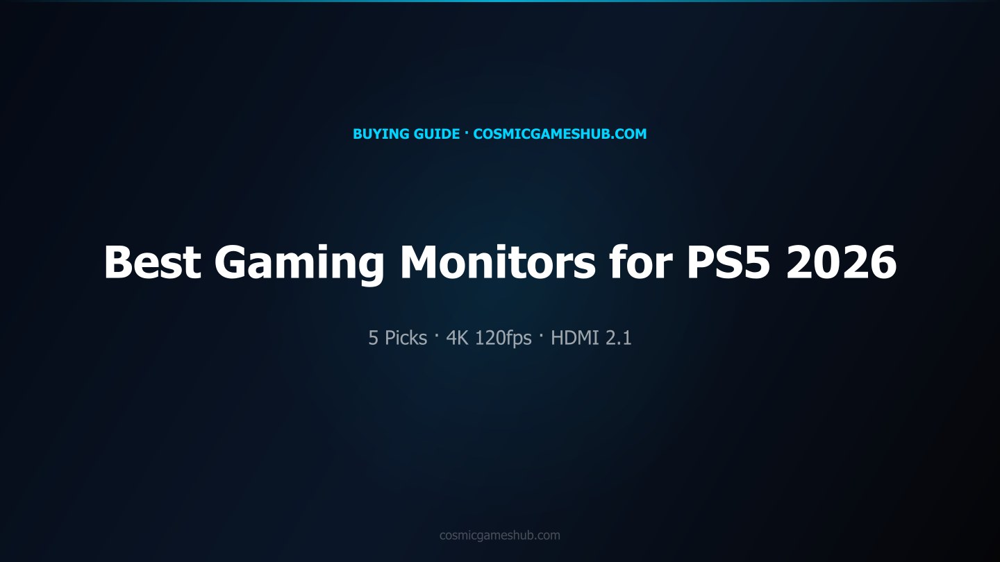 Best gaming monitors for PS5 2026 — five picks from budget to OLED on a desk