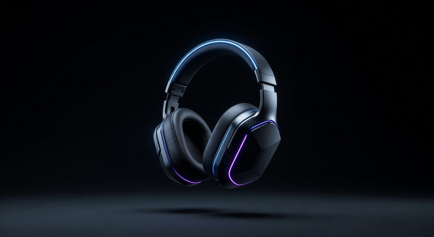 Razer BlackShark V2 Pro wireless gaming headset floating in dramatic studio lighting