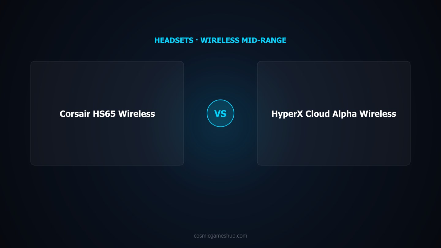 Corsair HS65 Wireless vs HyperX Cloud Alpha Wireless headset comparison