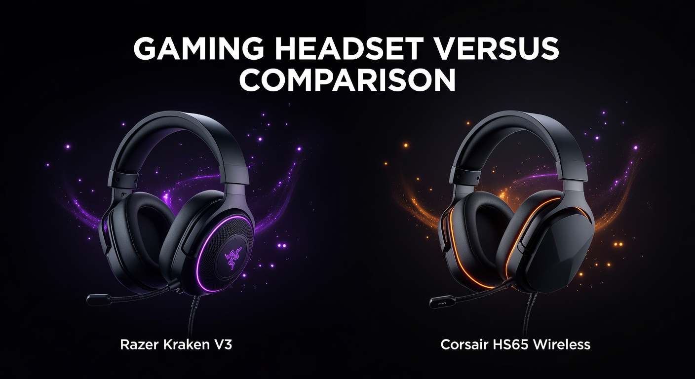 Razer Kraken V3 vs Corsair HS65 Wireless comparison