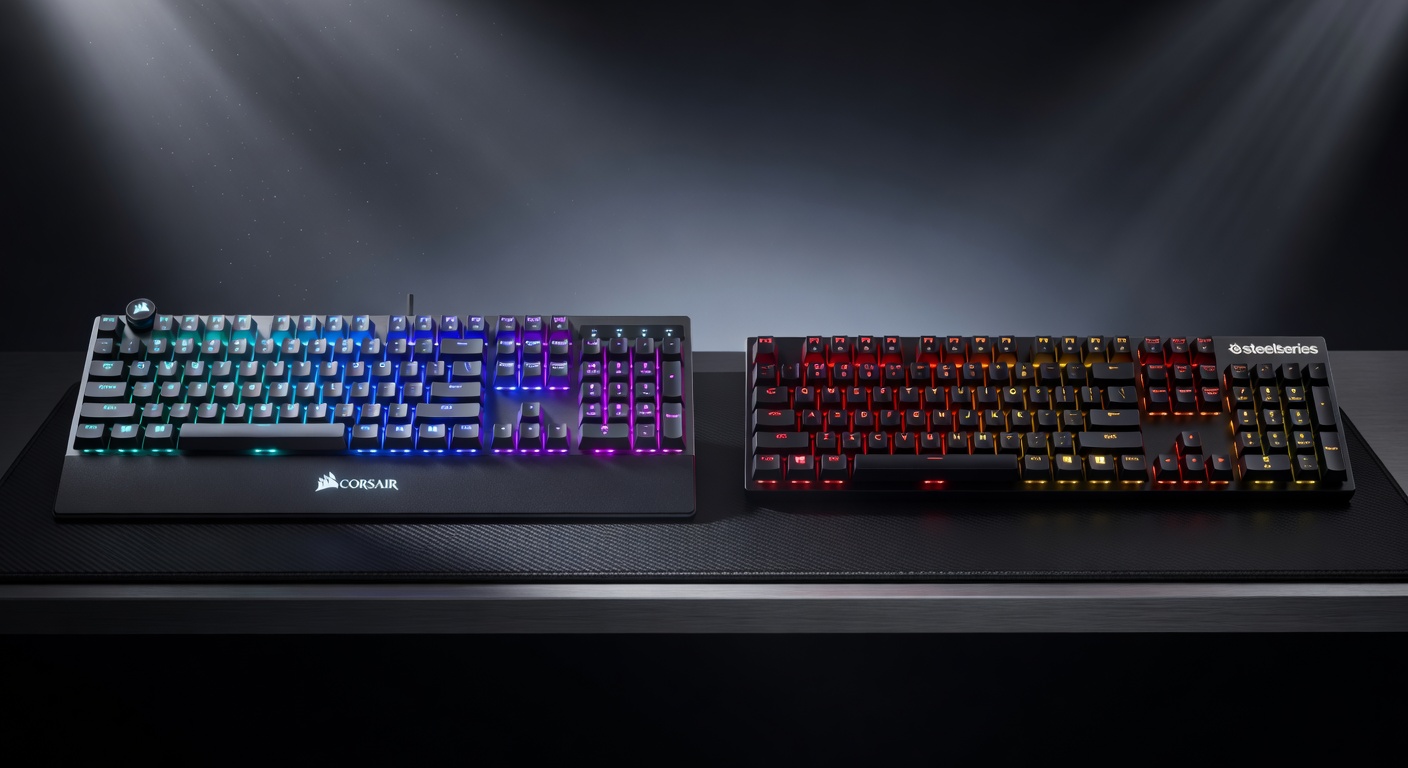 Corsair K100 RGB vs SteelSeries Apex Pro TKL comparison